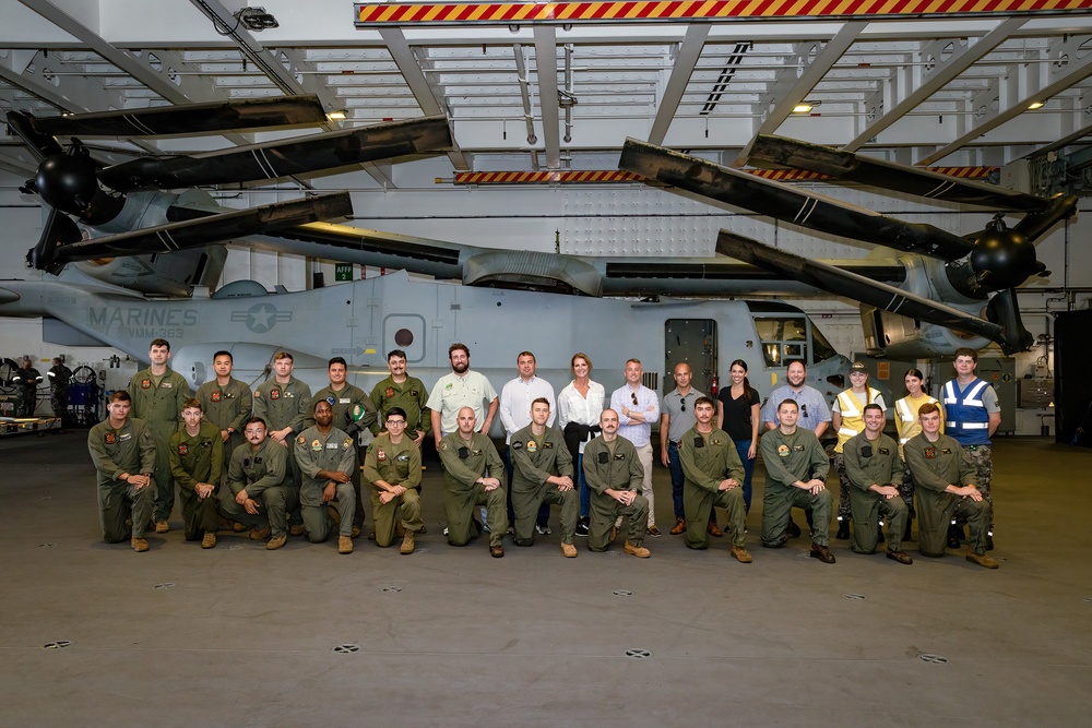 U.S Congress Staffers visit HMAS Canberra