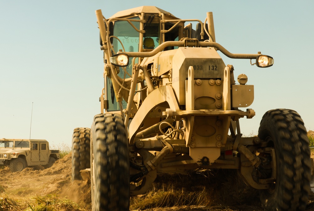 1033rd Engineer Support Company Conducts Obstacle Breeching exercise