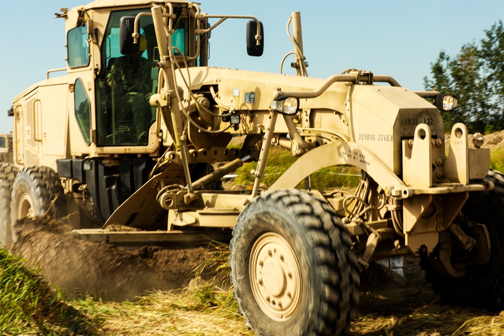 1033rd Engineer Support Company Conducts Obstacle Breeching exercise