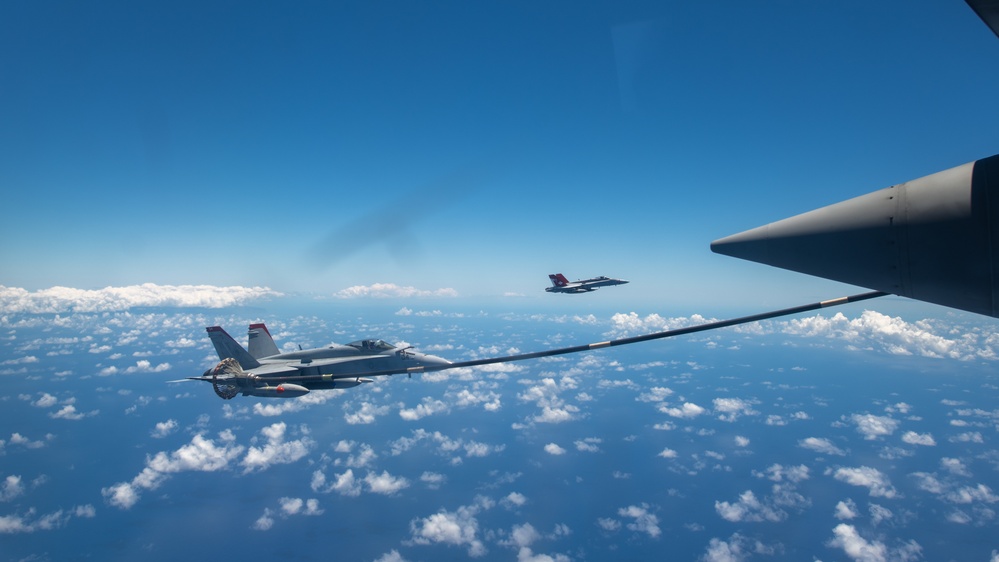 VMGR-152 Conducts Aerial Refueling with VMFA-232