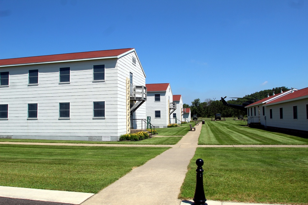 Historical buildings at Fort McCoy's Commemorative Area