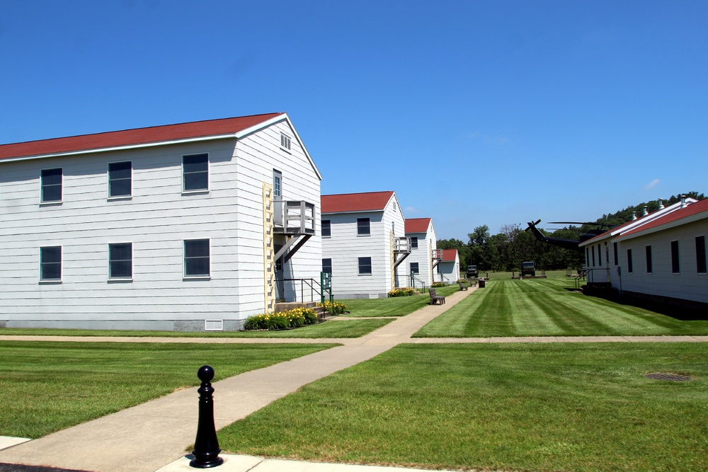 Historical buildings at Fort McCoy's Commemorative Area