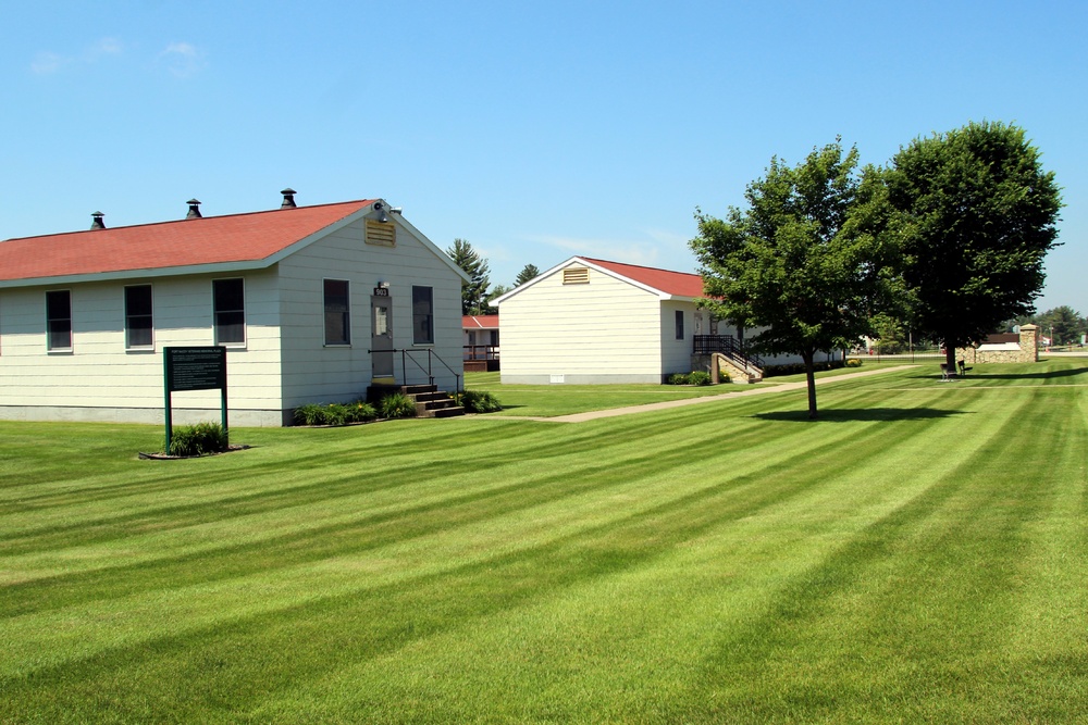 Historical buildings at Fort McCoy's Commemorative Area