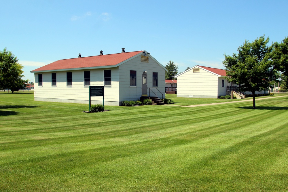 Historical buildings at Fort McCoy's Commemorative Area