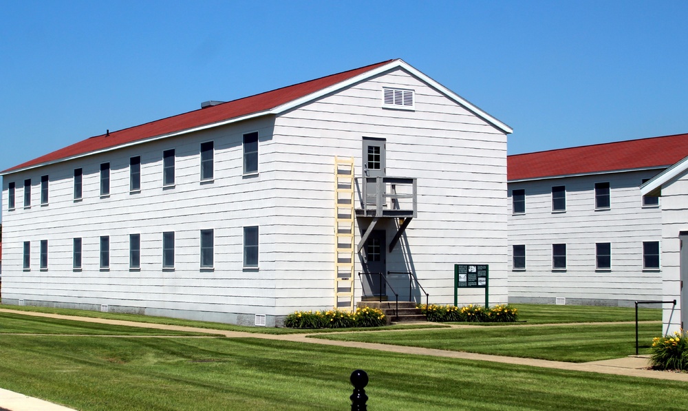 Historical buildings at Fort McCoy's Commemorative Area