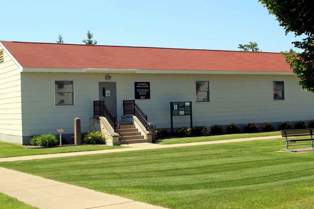 Historical buildings at Fort McCoy's Commemorative Area