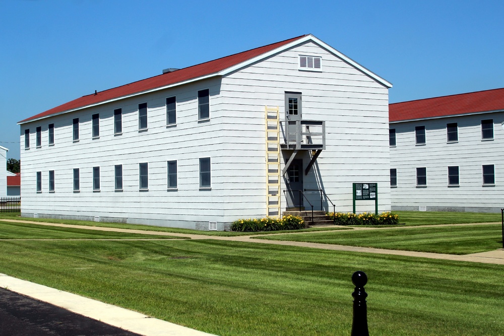 Historical buildings at Fort McCoy's Commemorative Area