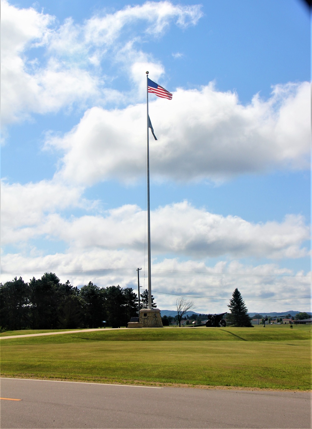 American Flag and Fort McCoy