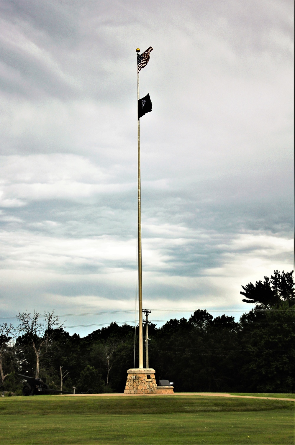 American Flag and Fort McCoy