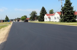 June 2022 road improvement work at Fort McCoy