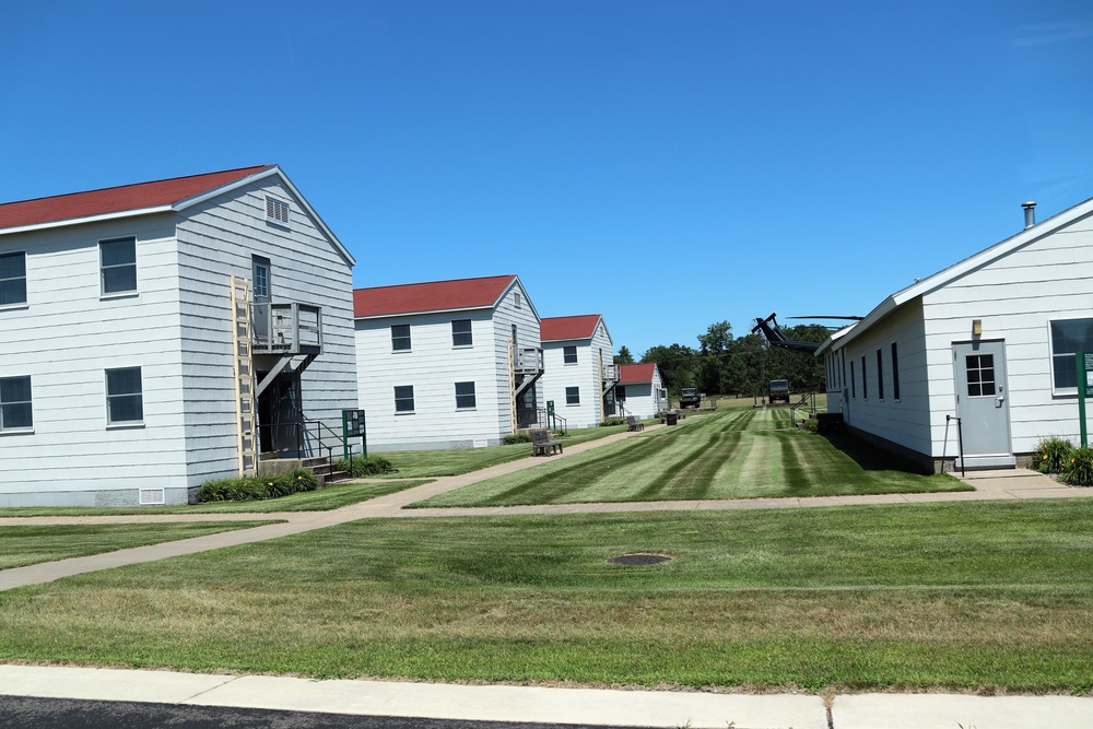 Historical buildings at Fort McCoy's Commemorative Area