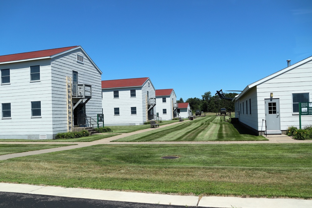 Historical buildings at Fort McCoy's Commemorative Area