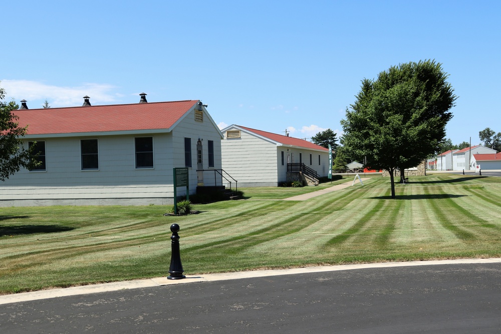 Historical buildings at Fort McCoy's Commemorative Area