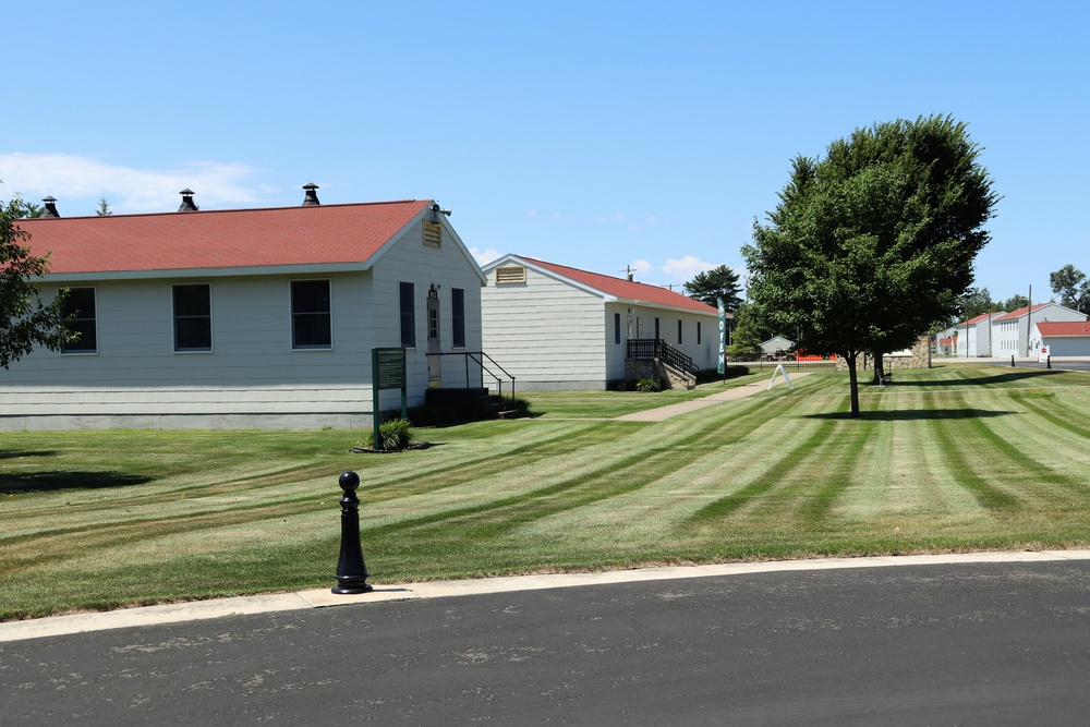 Historical buildings at Fort McCoy's Commemorative Area