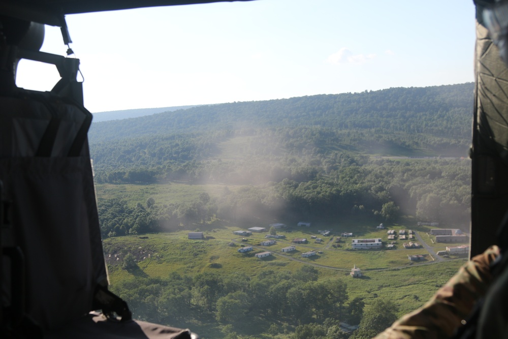 Pennsylvania Army Soldiers perform training to pass the air gunnery qualification