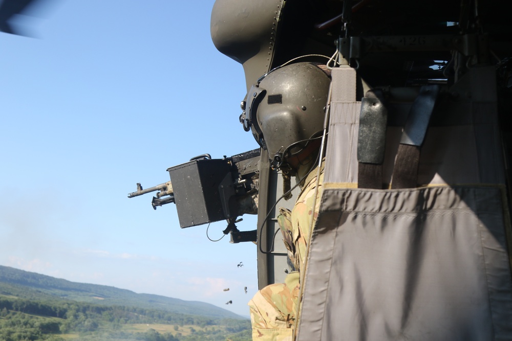 Pennsylvania Army Soldiers perform training to pass the air gunnery qualification