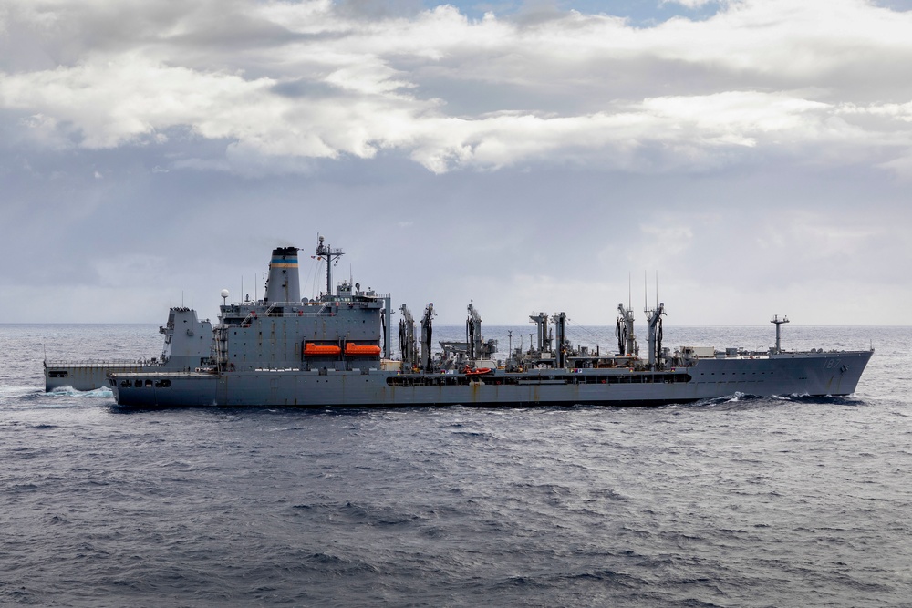 Replenishment ships gather during RIMPAC 22