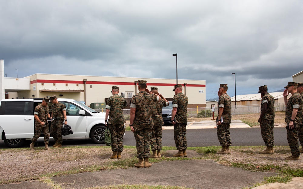 Brig. Gen. Chalkley attends meeting with 3rd Marine Littoral Regiment