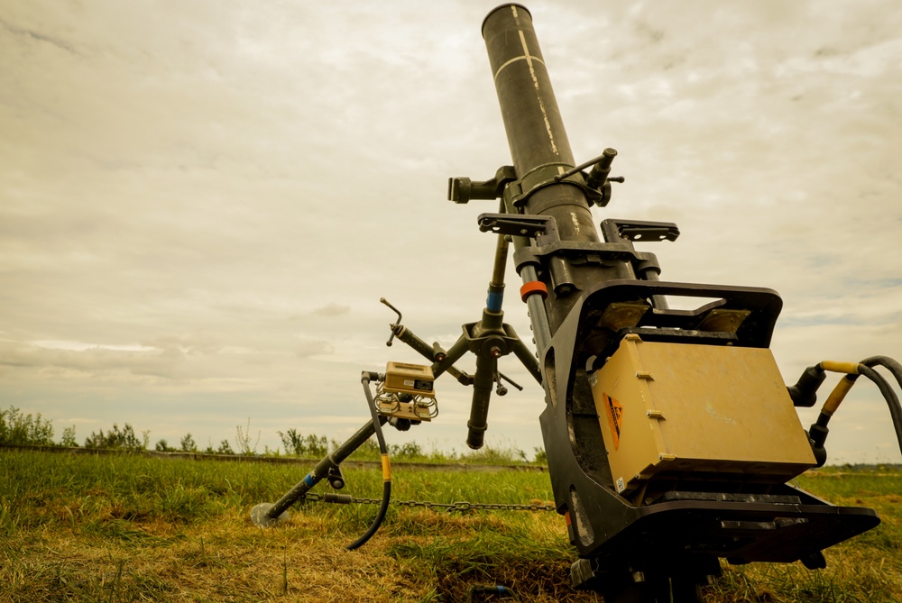 102nd Cavalry Conducts Mortar Live Fire Exercise