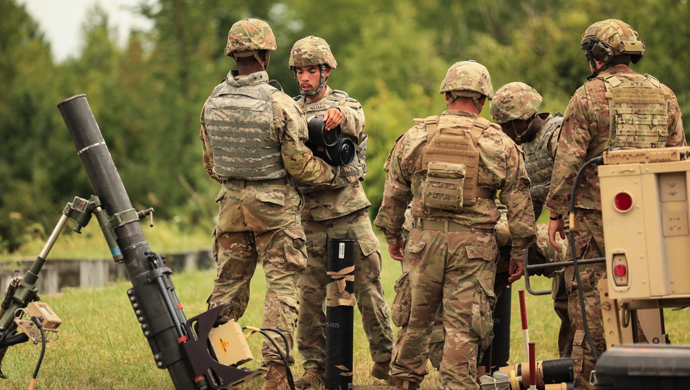 102nd Cavalry Conducts Morar Live Fire Exercisises