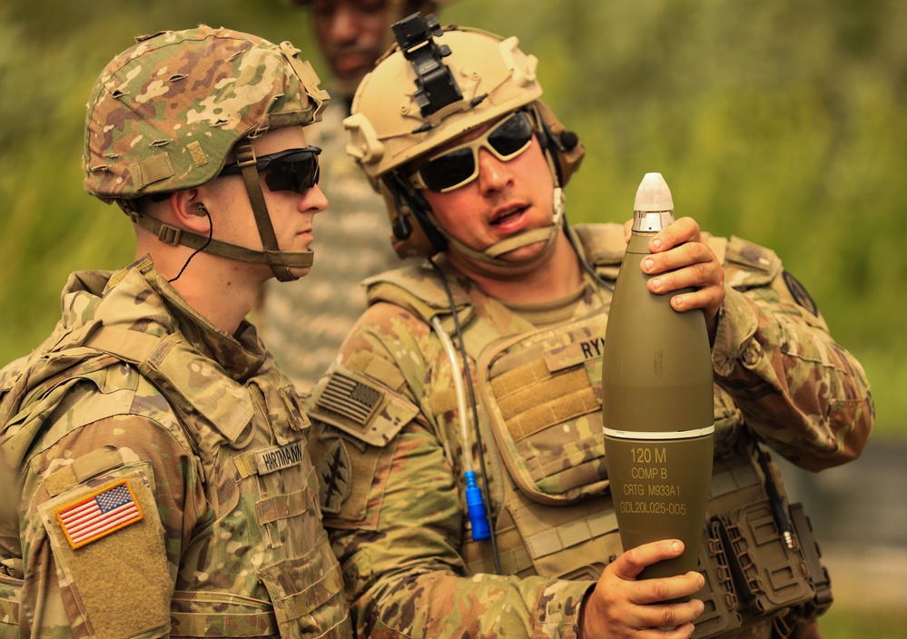 102nd Cavalry Conducts Mortar Live Fire Exercise