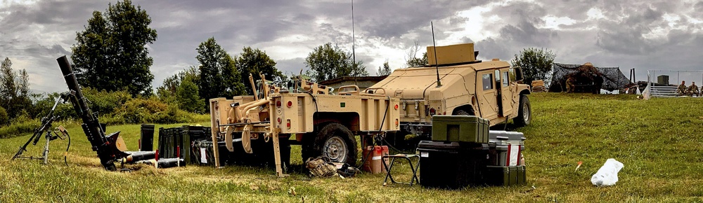 102nd Cavalry Conducts Mortar Live Fire Exercise