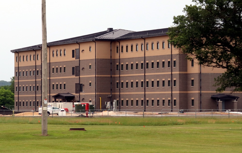 Barracks construction at Fort McCoy