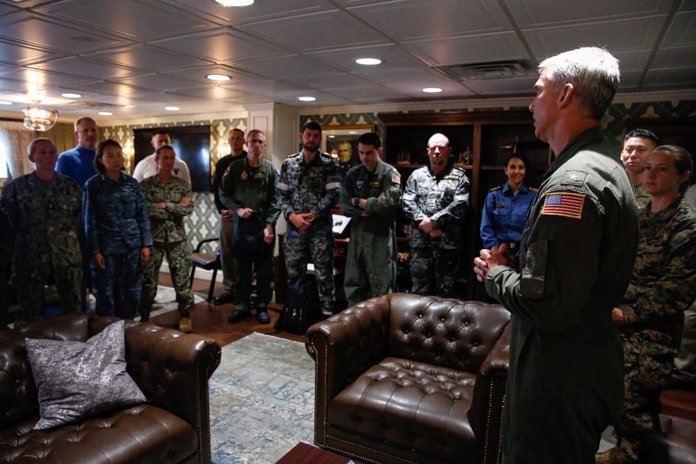 Australia, Canada, Republic of Korea and U.S. military leaders visit Abraham Lincoln