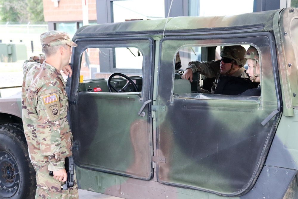 New Fort McCoy Garrison commander greets community members at gate