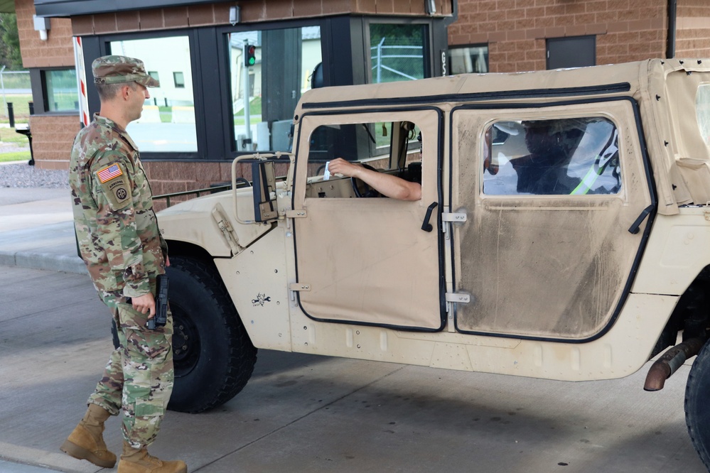 New Fort McCoy Garrison commander greets community members at gate