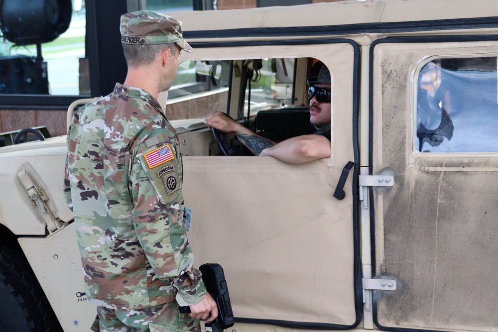 New Fort McCoy Garrison commander greets community members at gate