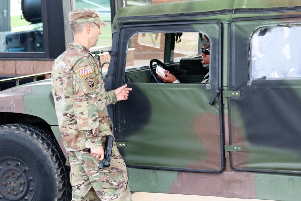 New Fort McCoy Garrison commander greets community members at gate