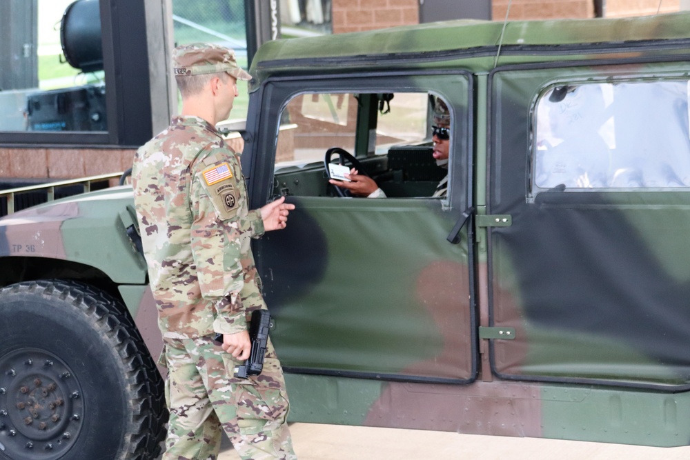 New Fort McCoy Garrison commander greets community members at gate