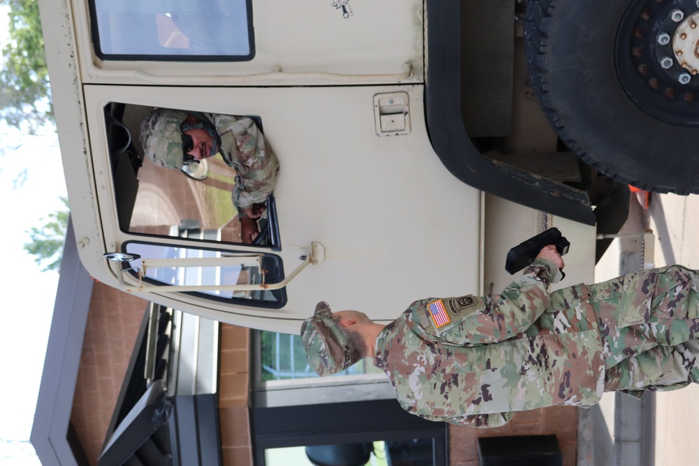 New Fort McCoy Garrison commander greets community members at gate