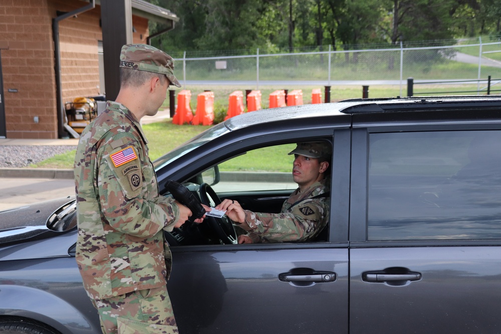 New Fort McCoy Garrison commander greets community members at gate