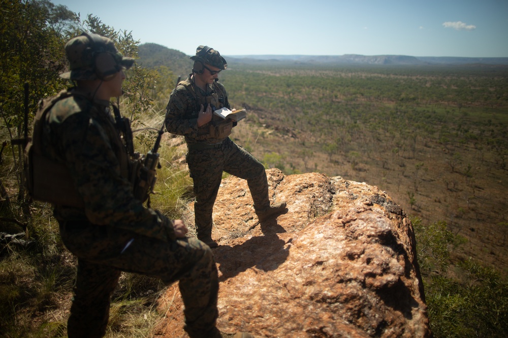 U.S. Marines and Australian Army Soldiers Control the Air From the Ground