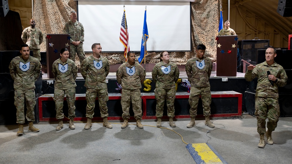 332d Air Expeditionary Wing Celebrates New Technical Sergeant Selectees