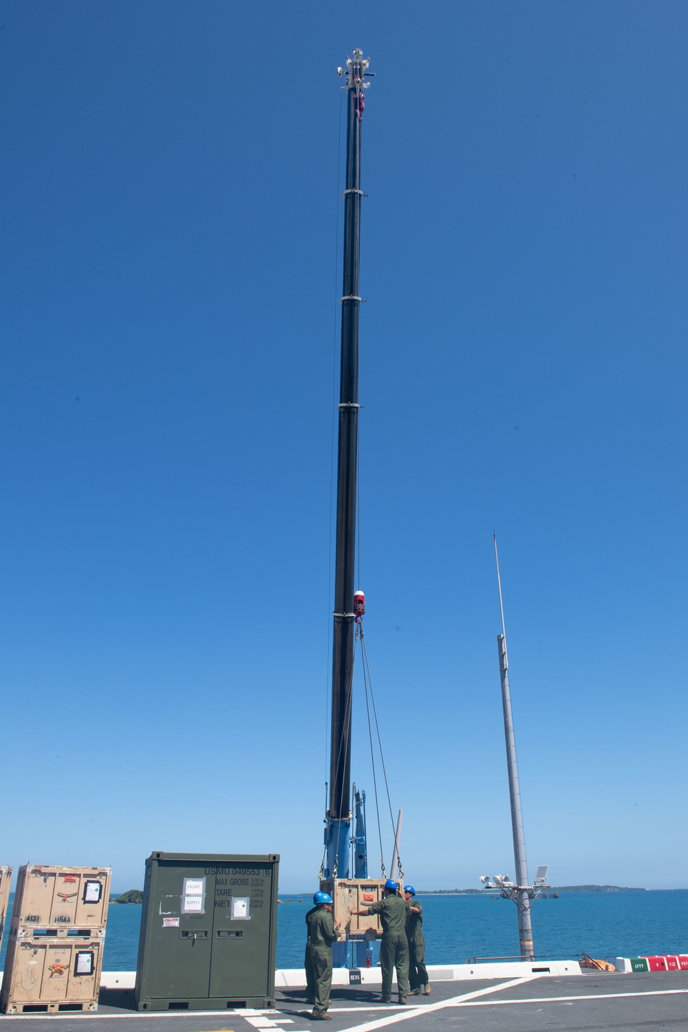 USS New Orleans Loads Equipment July 23, 2022