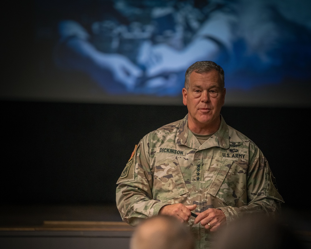 U.S. Army Gen. James Dickinson, USSPACECOM commanding general, visits 10th AAMDC