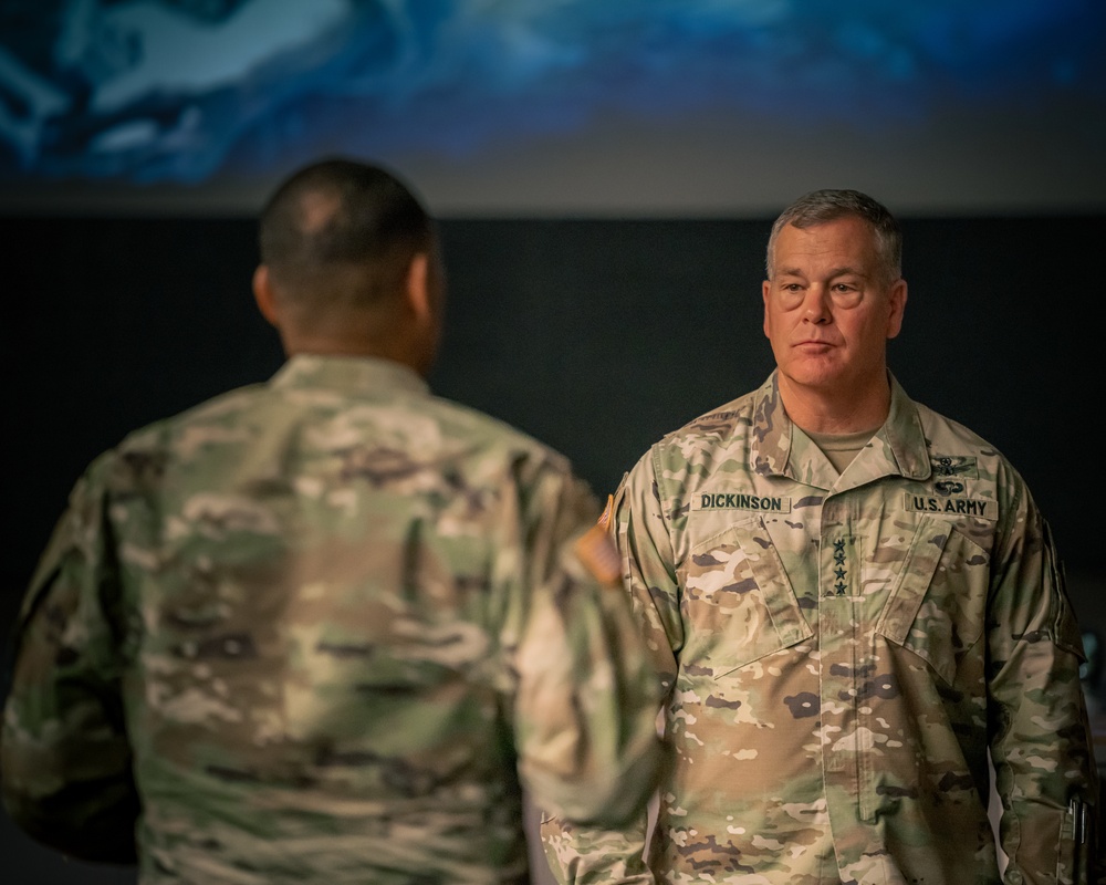 U.S. Army Gen. James Dickinson, USSPACECOM commanding general, visits 10th AAMDC