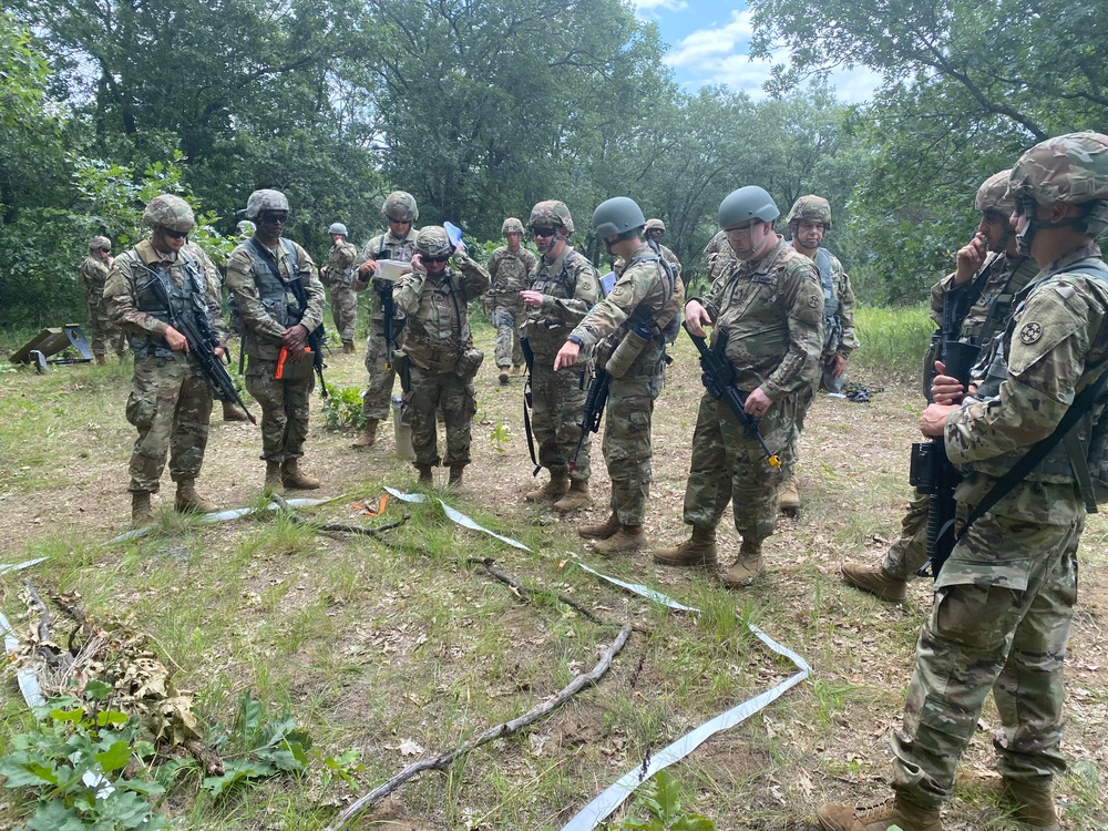 HHC 38th RSG Soldiers. Rehearsal of Concept Drill. WAREX 78-22-02.