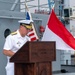 Frank Cable Holds Remembrance Ceremony for Lost Indonesian Submarine