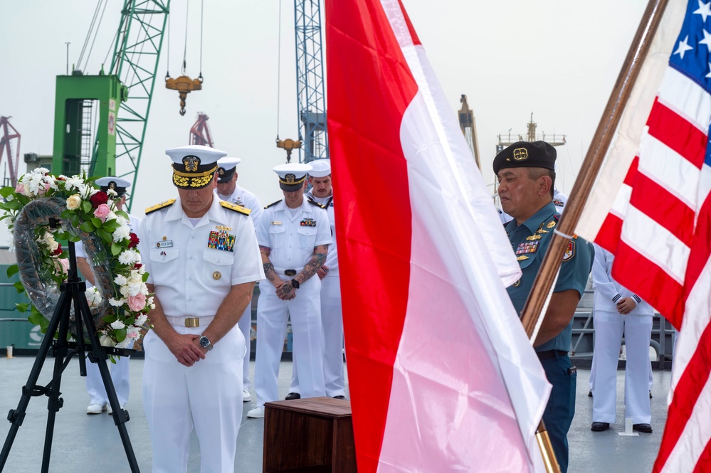 Frank Cable Holds Remembrance Ceremony for Lost Indonesian Submarine