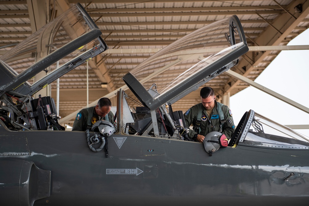 ENJJPT operates T-38s to conduct formations