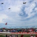 Iowa Army Guard air crews fly over Iowa Speedway