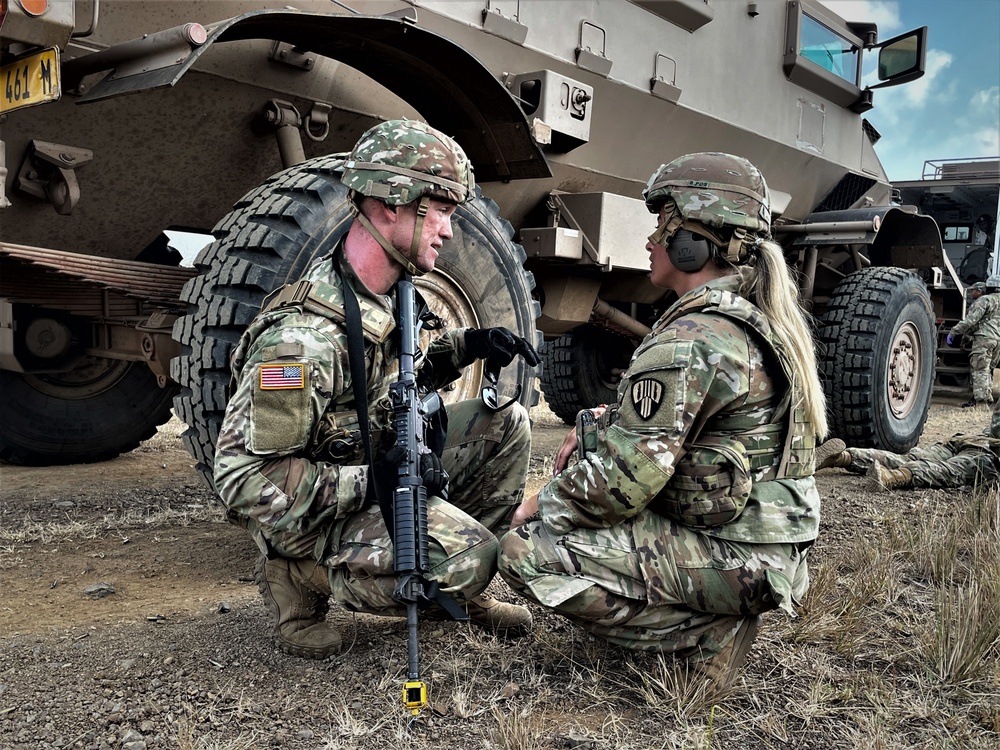 New York Army National Guard Soldiers from the 107th Military Company train with their State Partnership Program partners in South Africa.