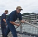 USS Billings Departs Panama