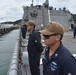 USS Billings Departs Panama