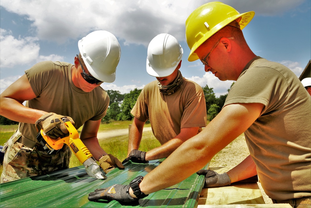 389th Engineer Company Soldiers hone skills supporting troop project at Fort McCoy