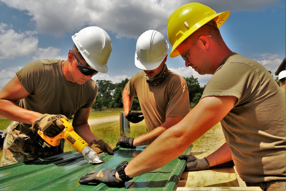 389th Engineer Company Soldiers hone skills supporting troop project at Fort McCoy